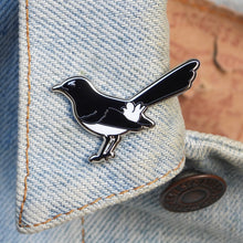 Load image into Gallery viewer, Willie Wagtail pin
