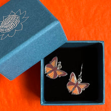 Load image into Gallery viewer, Eltham Copper Butterfly earrings