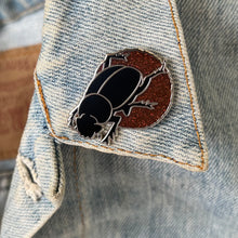 Load image into Gallery viewer, Dung Beetle Pin with glitter
