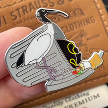 Load image into Gallery viewer, Bin Chicken scores Kebab pin