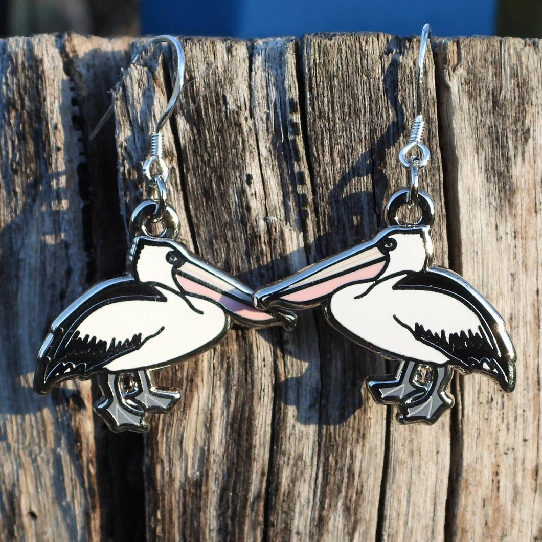 Pelican earrings