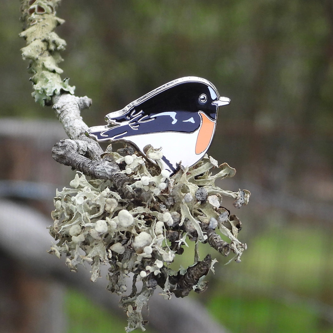 Scarlet Robin pin