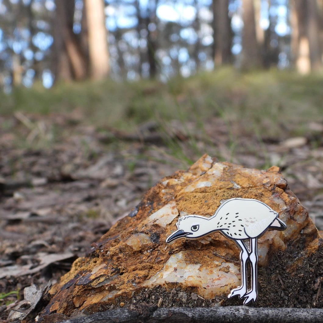 Bush stone-curlew pin