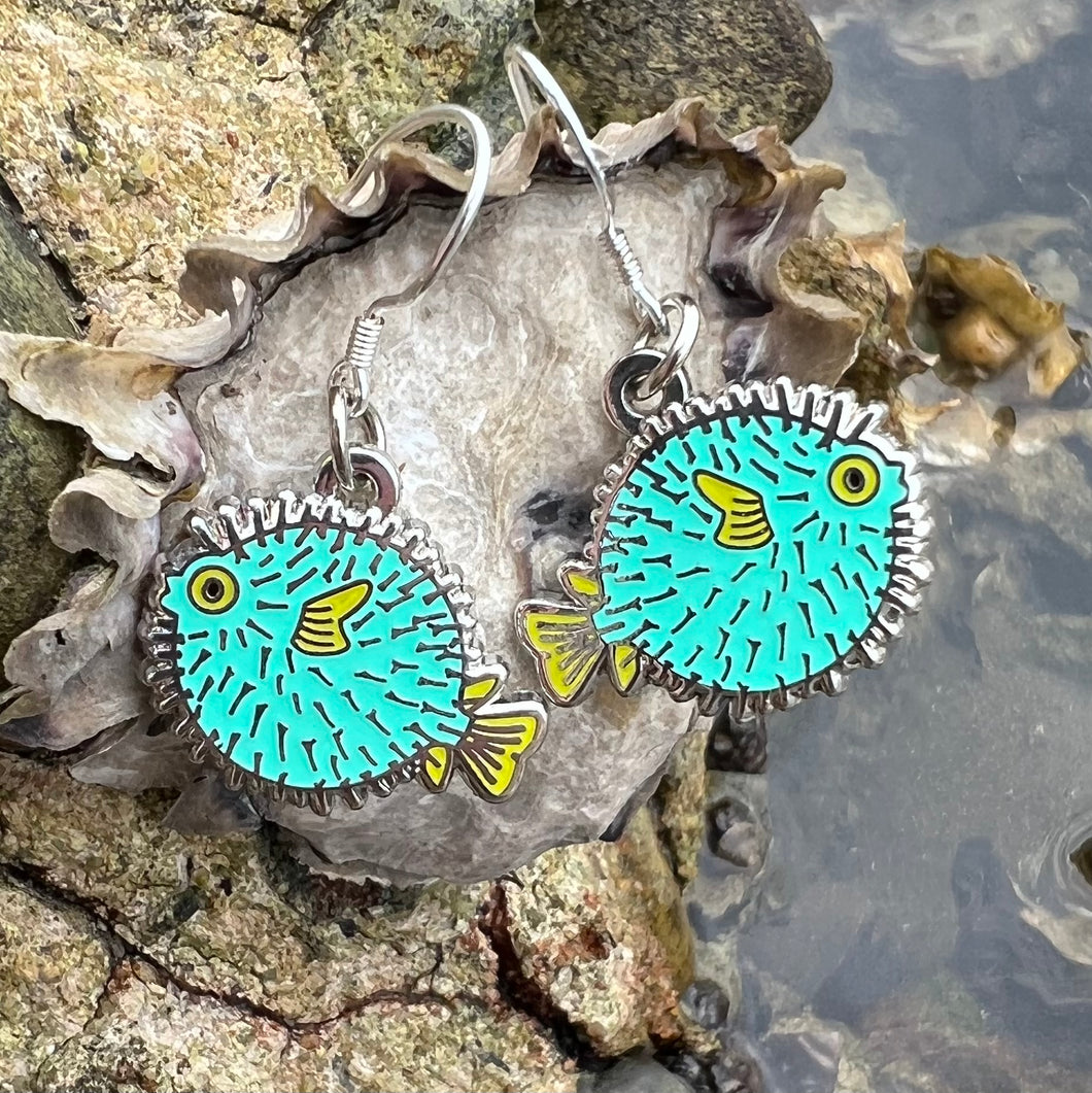 Puffer Fish earrings