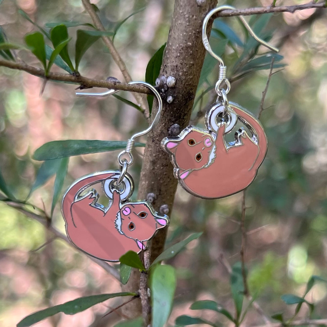 Ringtail Possum earrings