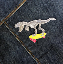 Load image into Gallery viewer, Skateboarding Tyrannosaurus Rex Clothes Patch
