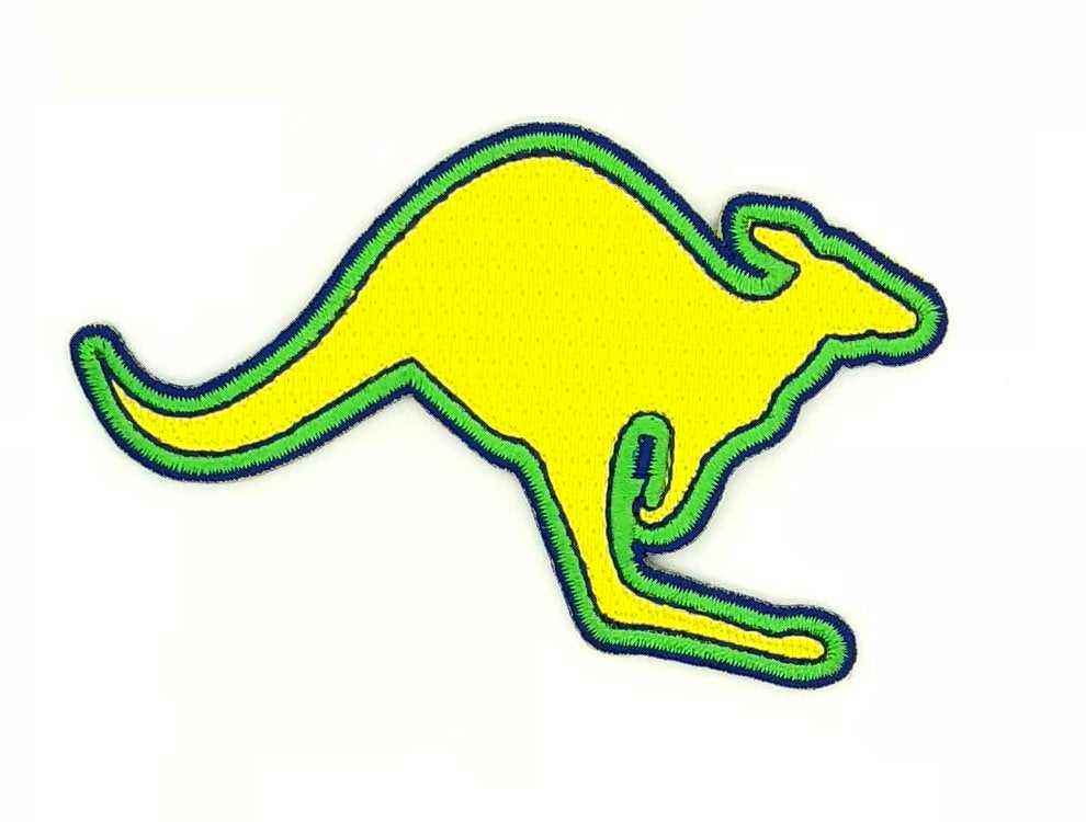 Green & Gold Kangaroo Patch