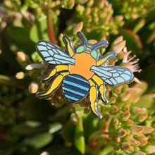 Load image into Gallery viewer, Blue Banded Bee pin
