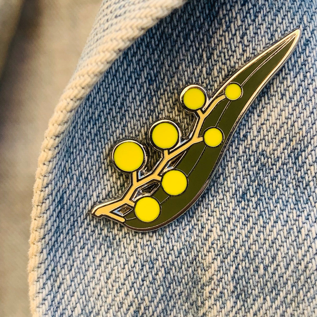 Golden Wattle pin