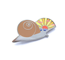 Load image into Gallery viewer, Sunrise Snail pin
