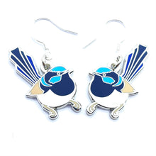 Load image into Gallery viewer, Superb Fairywren earrings
