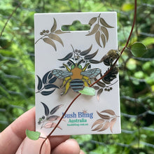 Load image into Gallery viewer, Blue Banded Bee pin
